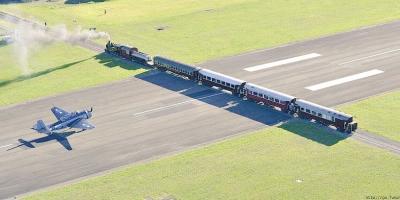 World’s Only Airport Where a Train Crosses the Runway